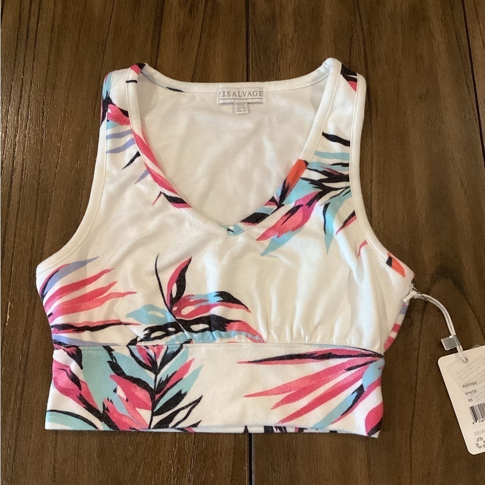 PJ SALVAGE WOMENS PEACHY PARTY BRALETTE IN WHITE SIZE xs nwt
